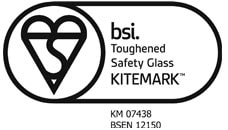 BSEN 12150 toughened safety glass Kitemark accreditation
