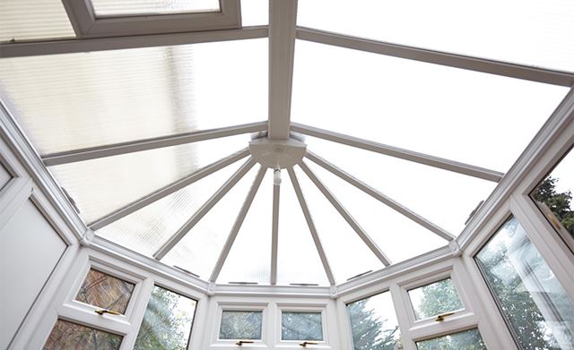 Polycarbonate conservatory roof Anglian Home UK