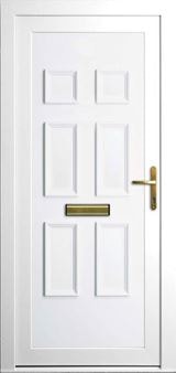 Regency white uPVC door