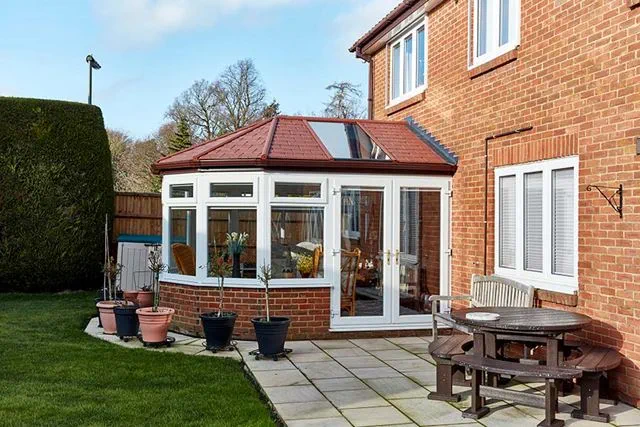 Replica tile harmony extension with French doors
