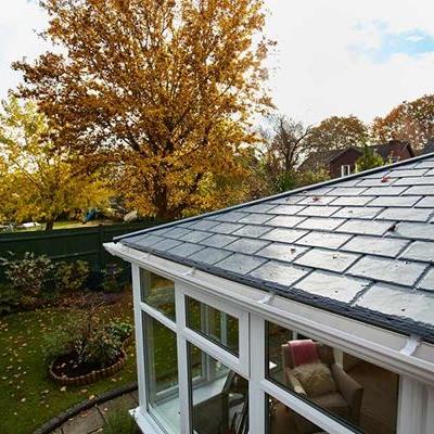 Conservatory with solid roof Anglian Home UK