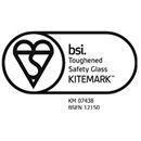 BSEN 12150 toughened safety glass Kitemark accreditation