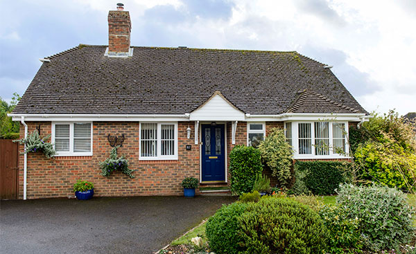 Double glazed bungalow windows in White from Anglian Home Improvements