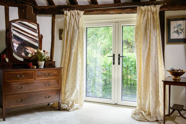 White Aluminium French Doors Internal