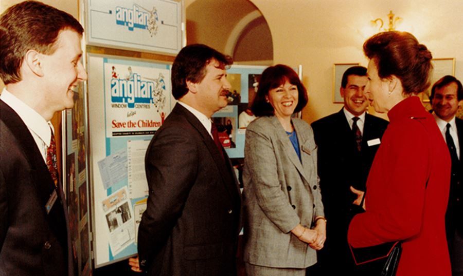 The Princess Royal visited Anglian in 1992
