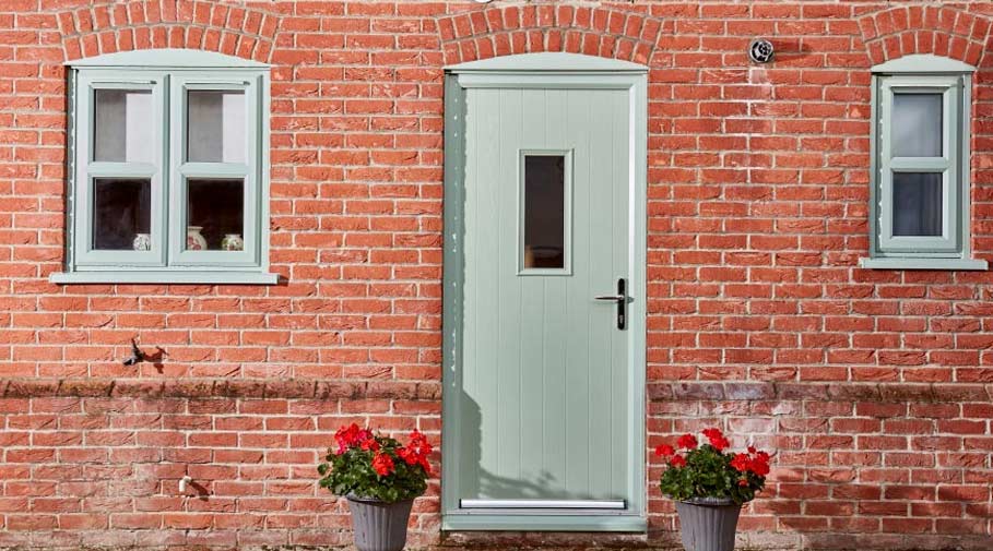 Coloured upvc best sale front doors