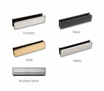 Contemporary composite door letterplates range