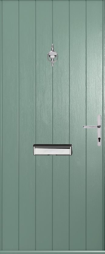 Ambleside Sage Green composite front door