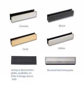 Cottage composite door letterplate range