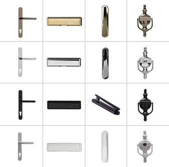 Composite door furniture for Classic and Elite composite doors from Anglian Home UK