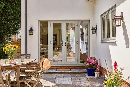 uPVC Agate Grey French doors
