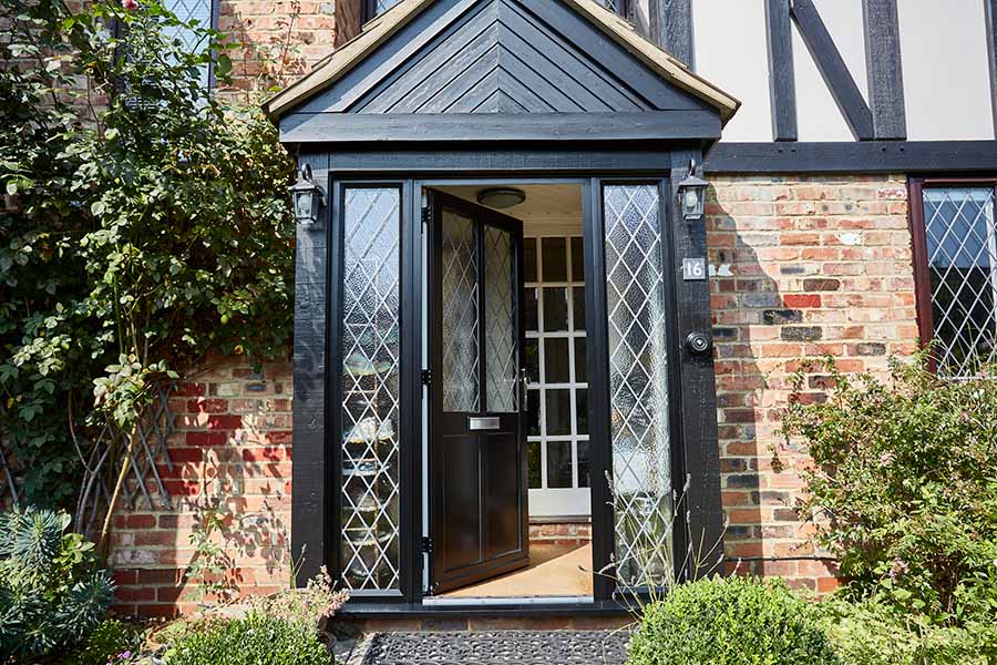 Black Aluminium front door