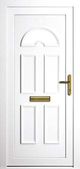 Adlington white uPVC door