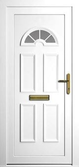 Elizabethan white uPVC door