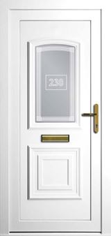 Victorian white uPVC door