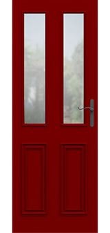 Calder Burgundy Red wooden front door