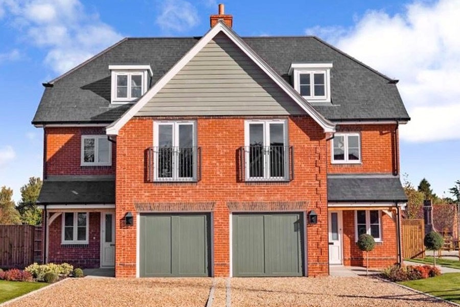 GRP up and over garage doors full house