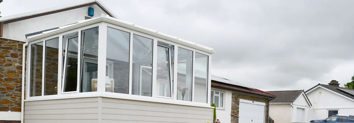 White uPVC Elizabethan conservatory secondary banner