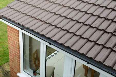 Traditional tiled extension with uPVC bifold doors