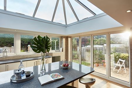 White orangery interior
