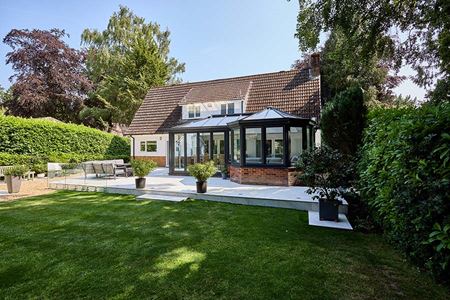 Dual anthracite grey five facet victorian harmony conservatory