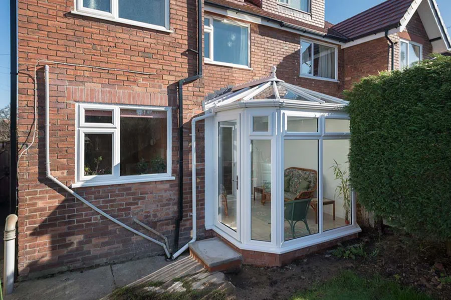 White uPVC Victorian conservatory