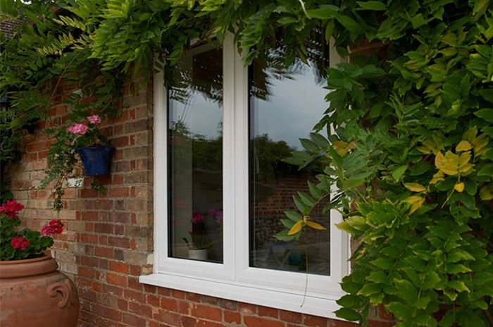 Anglian White uPVC window slider image