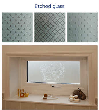 Anglian Etched glass montage