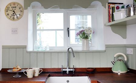 Kitchen timber window