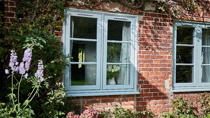 Dual agate grey uPVC flush windows