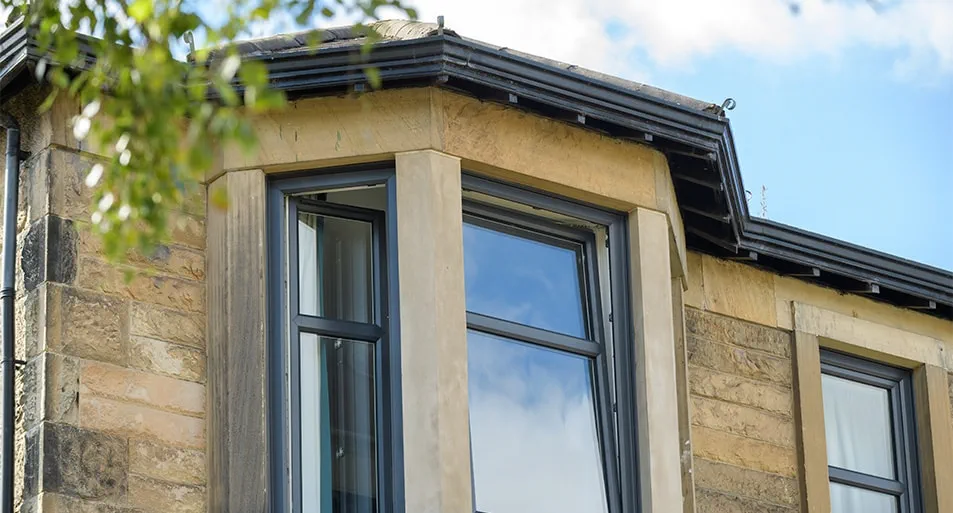 Anthracite grey tilt and turn windows banner