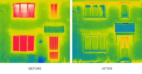 Thermal camera heat loss through windows