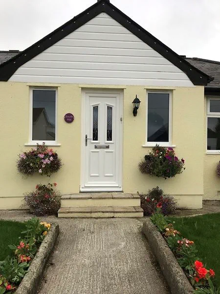 Edwardian white uPVC front door