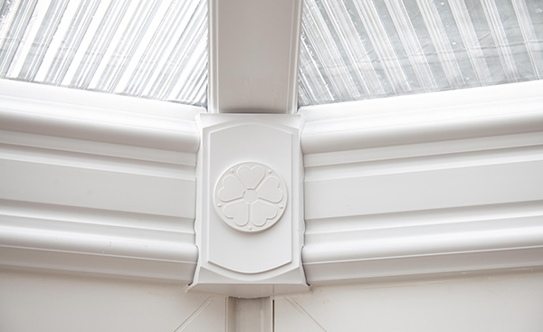 Close up of polycarbonate conservatory roof from Anglian Home Improvements