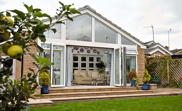 Regency conservatory in White uPVC from Anglian Home Improvements