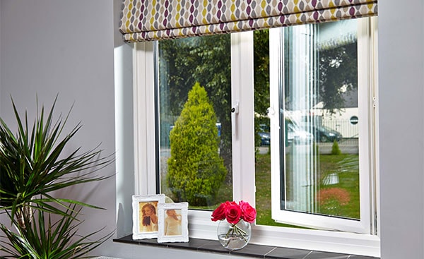 Interior view of white uPVC triple glazed window from Anglian Home Improvements