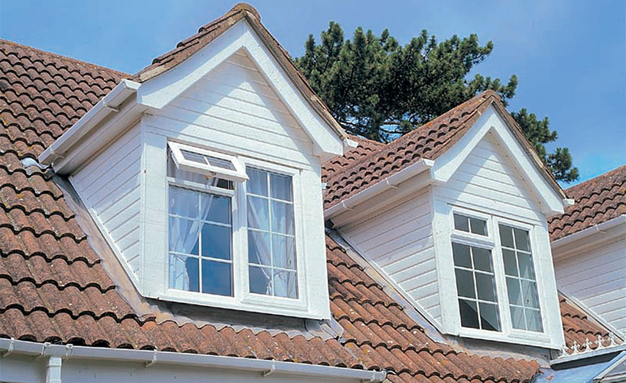 Anglian rooftrim including fascias, soffits, guttering and cladding in White uPVC